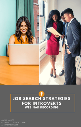 Job Search Strategies for Introverts Webinar Web Image